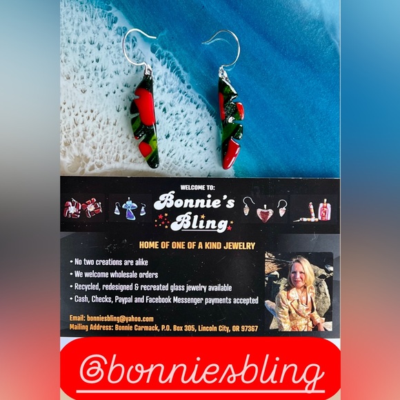 Bonnie’s Bling One Of A Kind Fused Glass Jewelry and Accessories to Wear. - Picture 2 of 11